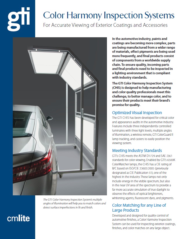 GTI Color Hatmony Inspection Systems